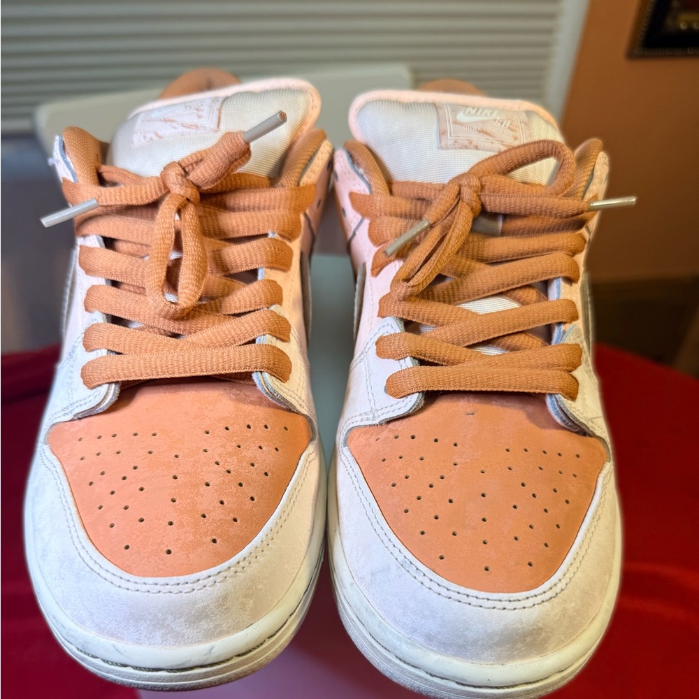 Nike Women's Sneakers in Orange and White